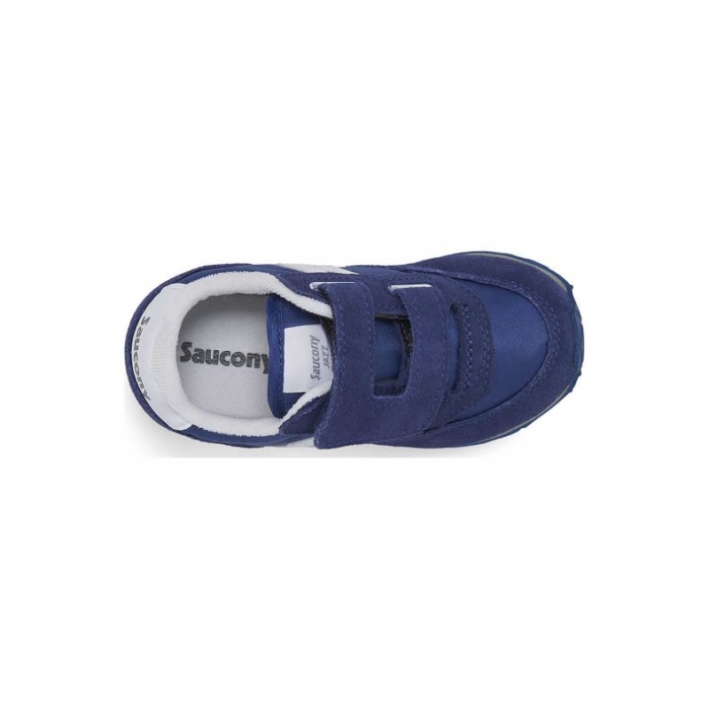 Navy Little Kids' Saucony Baby Jazz Hook & Loop Sneaker | AUS-QVGEC