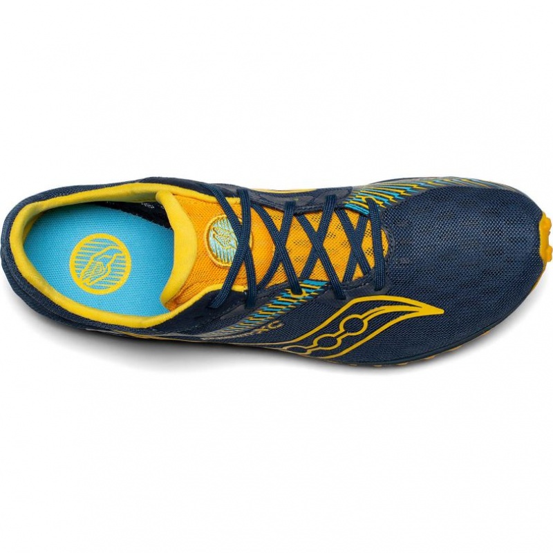 Navy Men's Saucony Kilkenny XC9 Spikes | AUSTRALIA-RUAQX