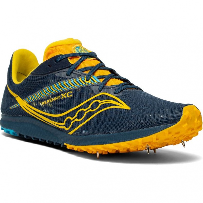 Navy Men's Saucony Kilkenny XC9 Spikes | AUSTRALIA-RUAQX