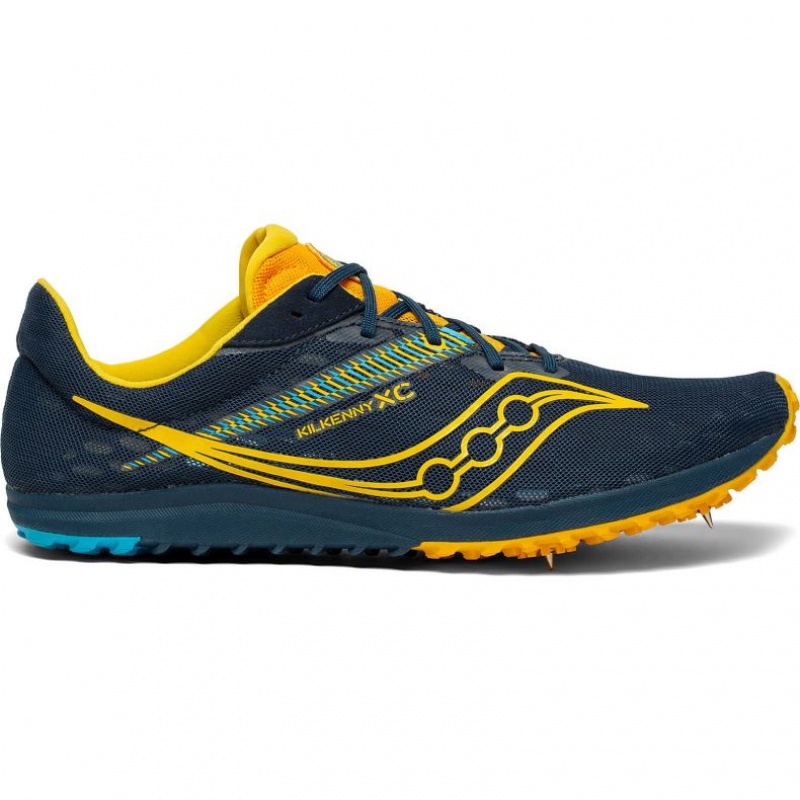 Navy Men\'s Saucony Kilkenny XC9 Spikes | AUSTRALIA-RUAQX