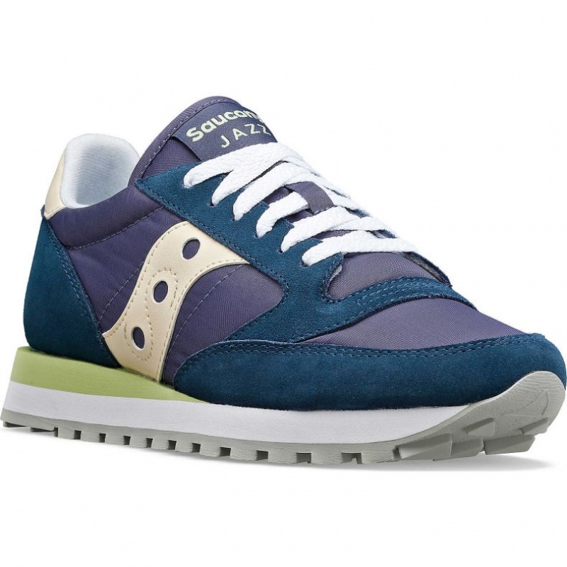 Navy Women's Saucony Jazz Original Trainer | AUS-VJXQM