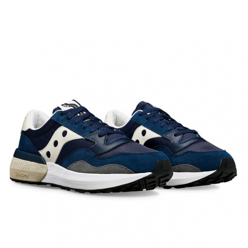 Navy / Cream Women's Saucony Jazz NXT Trainer | AUS-OVNJZ