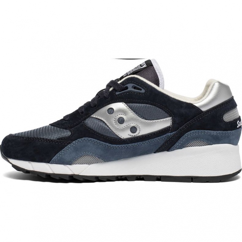 Navy / Silver Men's Saucony Shadow 6000 Trainer | AUSTRALIA-AKFDB