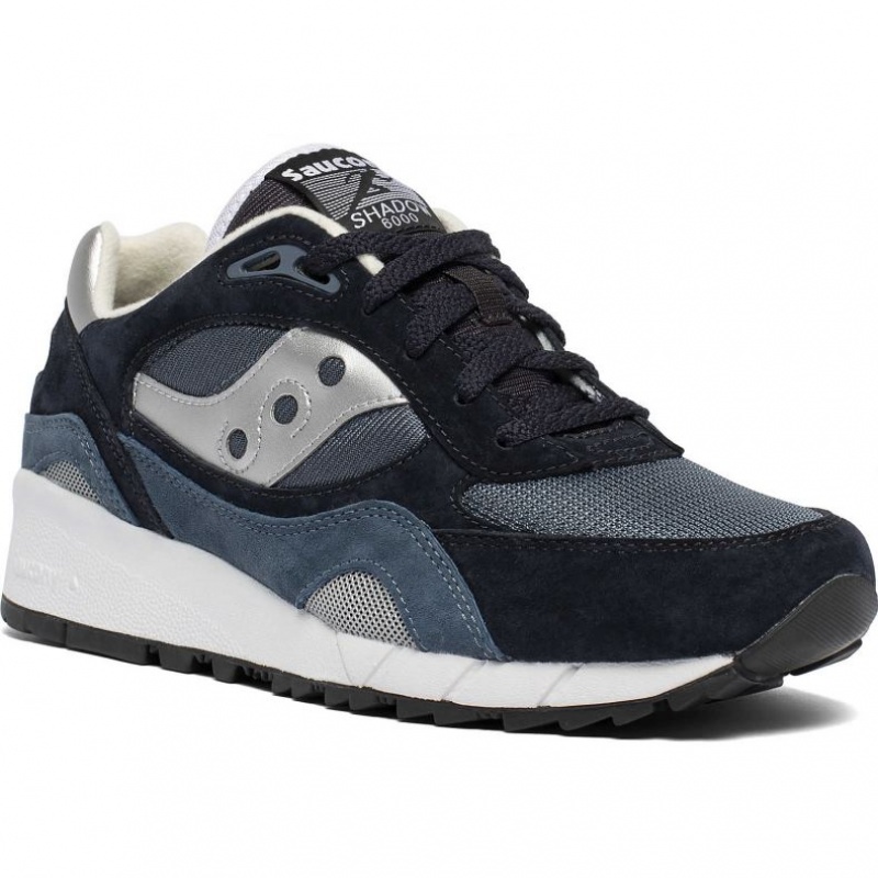 Navy / Silver Men's Saucony Shadow 6000 Trainer | AUSTRALIA-AKFDB