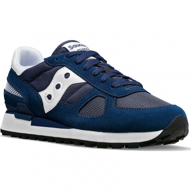 Navy / White Men's Saucony Shadow Original Trainer | AUS-VHSEZ