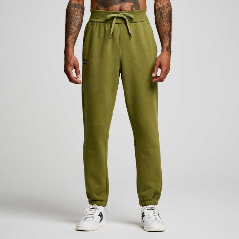 Olive Men's Saucony Recovery Jogger | AUS-UOAVL