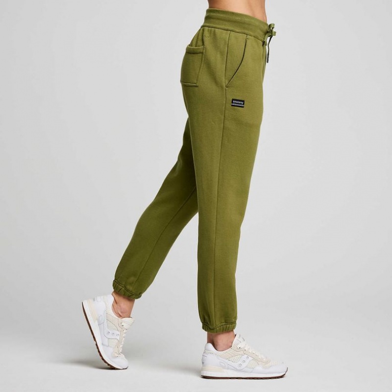 Olive Men's Saucony Recovery Jogger | AUS-UOAVL