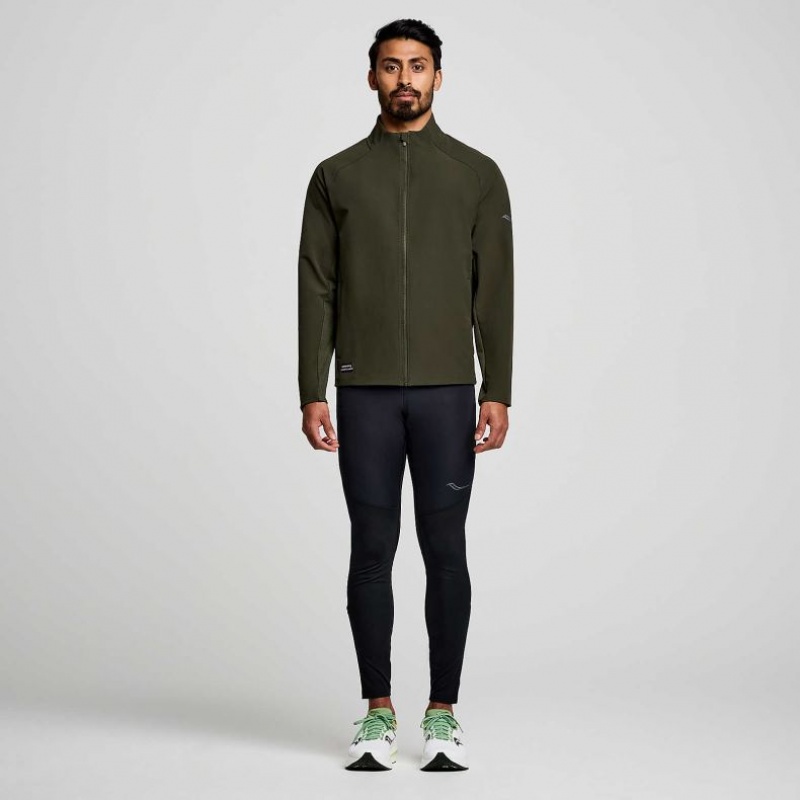 Olive Men's Saucony Triumph Jacket | AUS-USBKI