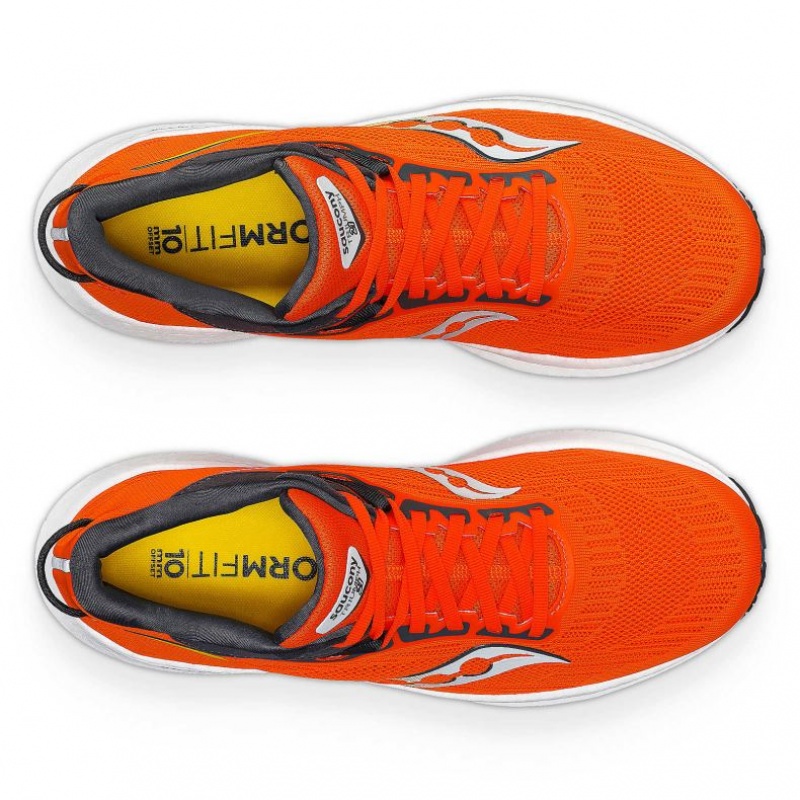 Orange Men's Saucony Triumph 21 Running Shoes | AUSTRALIA-EIUAJ