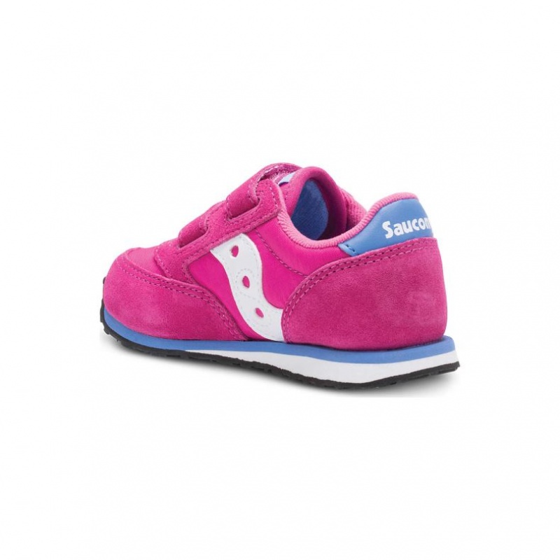 Pink Big Kids' Saucony Jazz Hook & Loop Sneaker | AUS-INCXD