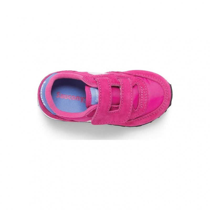 Pink Big Kids' Saucony Jazz Hook & Loop Sneaker | AUS-INCXD