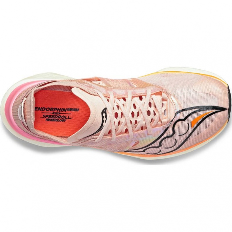 Pink Men's Saucony Endorphin Elite Running Shoes | AUS-QRGIS