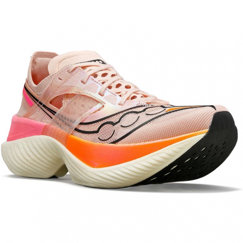 Pink Men's Saucony Endorphin Elite Running Shoes | AUS-QRGIS