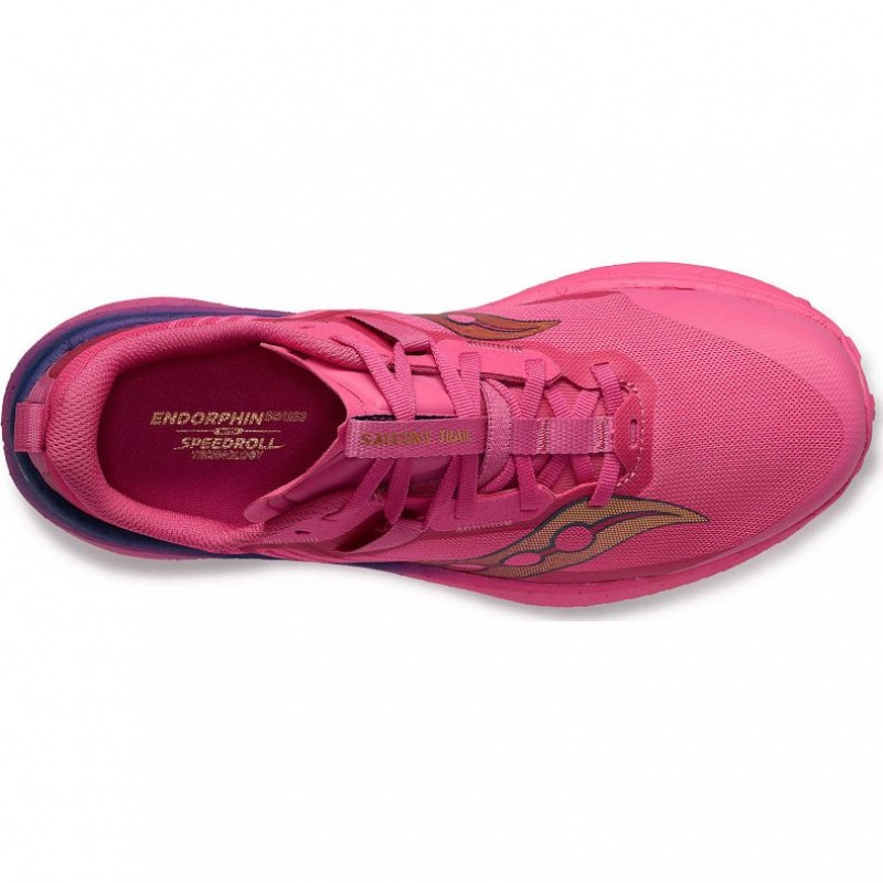 Pink Women's Saucony Endorphin Edge Running Shoes | AUS-OMWIR