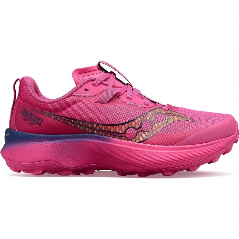 Pink Women\'s Saucony Endorphin Edge Running Shoes | AUS-OMWIR