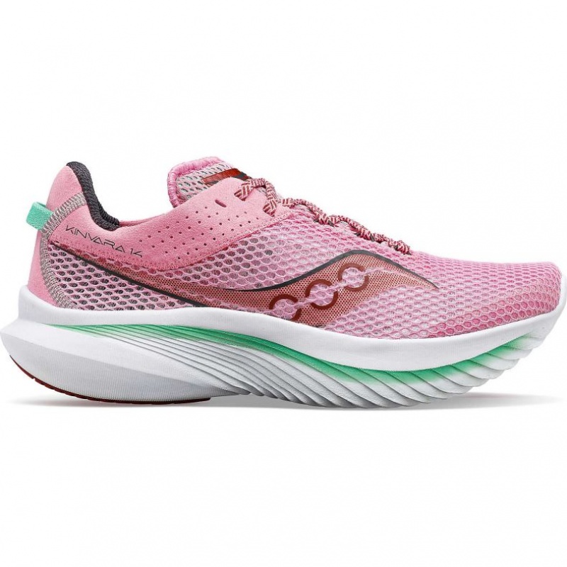 Pink Women\'s Saucony Kinvara 14 Running Shoes | AUSTRALIA-FPJZM