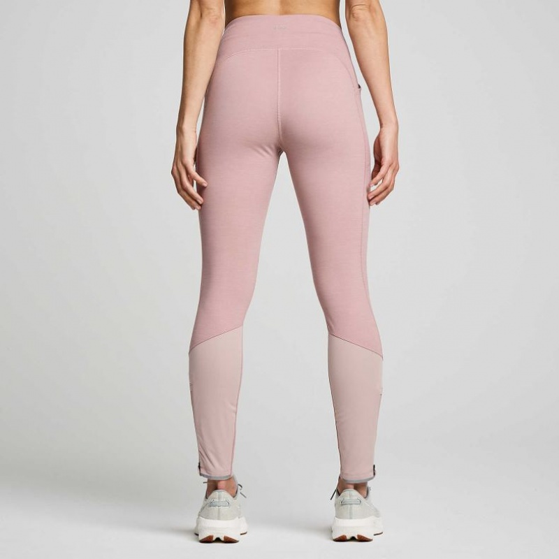 Pink Women's Saucony Runshield Tight | AUS-ONRGE