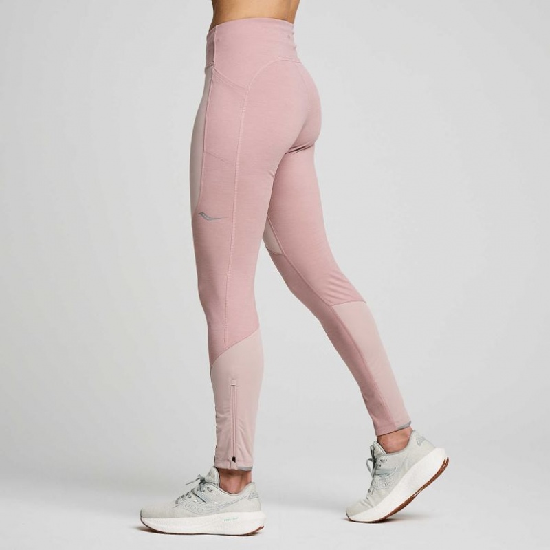 Pink Women's Saucony Runshield Tight | AUS-ONRGE