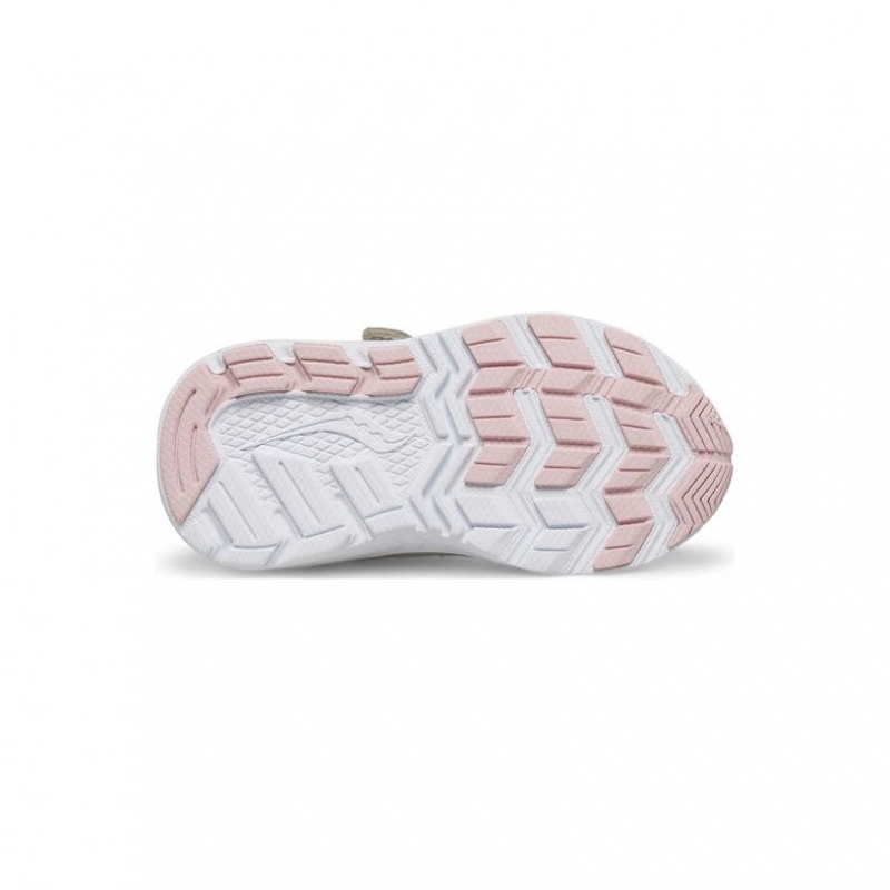 Pink / Grey Little Kids' Saucony Ride 10 Jr. Sneaker | AUSTRALIA-QEDRU