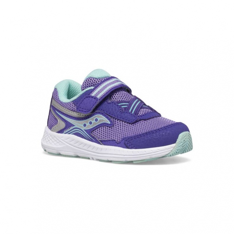 Purple Big Kids' Saucony Ride 10 Jr. Sneaker | AUS-QCKAY