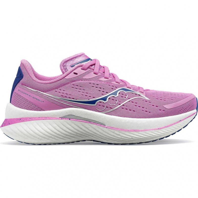 Purple Women\'s Saucony Endorphin Speed 3 Running Shoes | AUSTRALIA-DMQEL