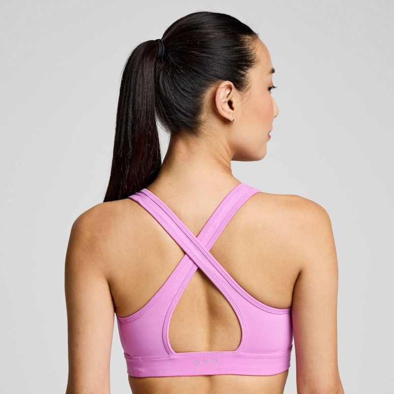 Purple Women's Saucony Fortify Bra | AUSTRALIA-ZRCBN