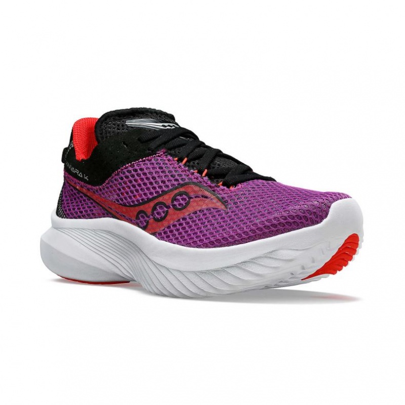 Purple Women's Saucony Kinvara 14 Running Shoes | AUS-EFYOL