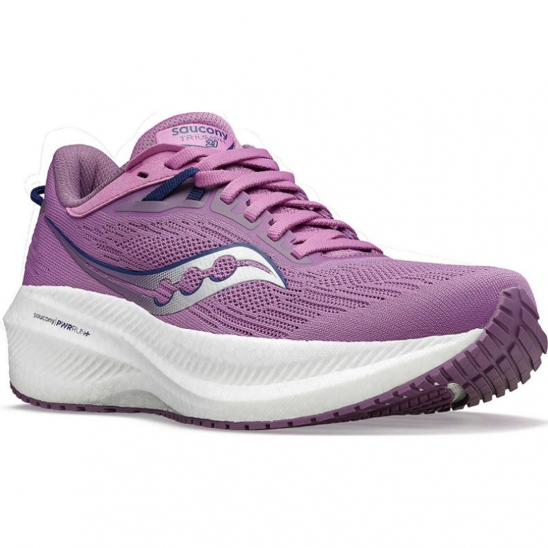 Purple Women's Saucony Triumph 21 Running Shoes | AUS-HYDOZ