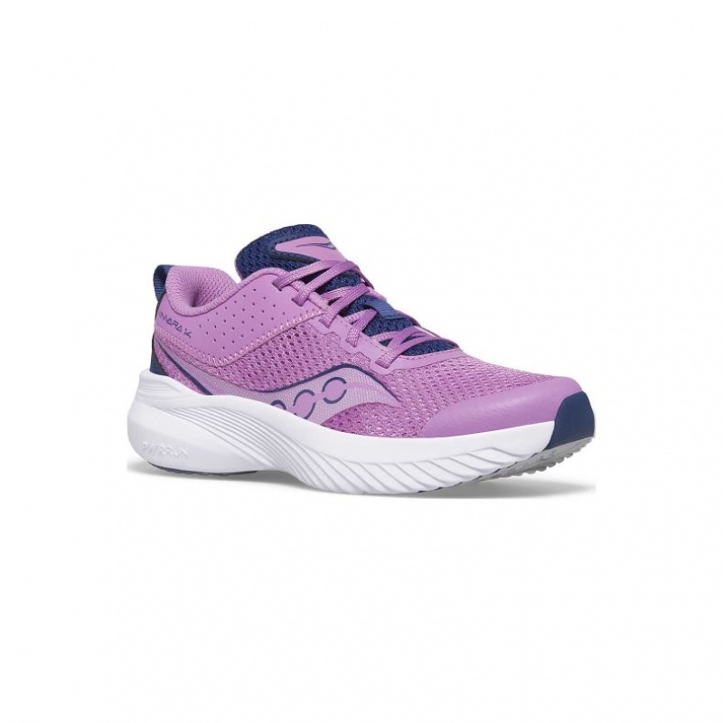 Purple / Indigo Big Kids' Saucony Kinvara 14 Sneaker | AUSTRALIA-MAHVR