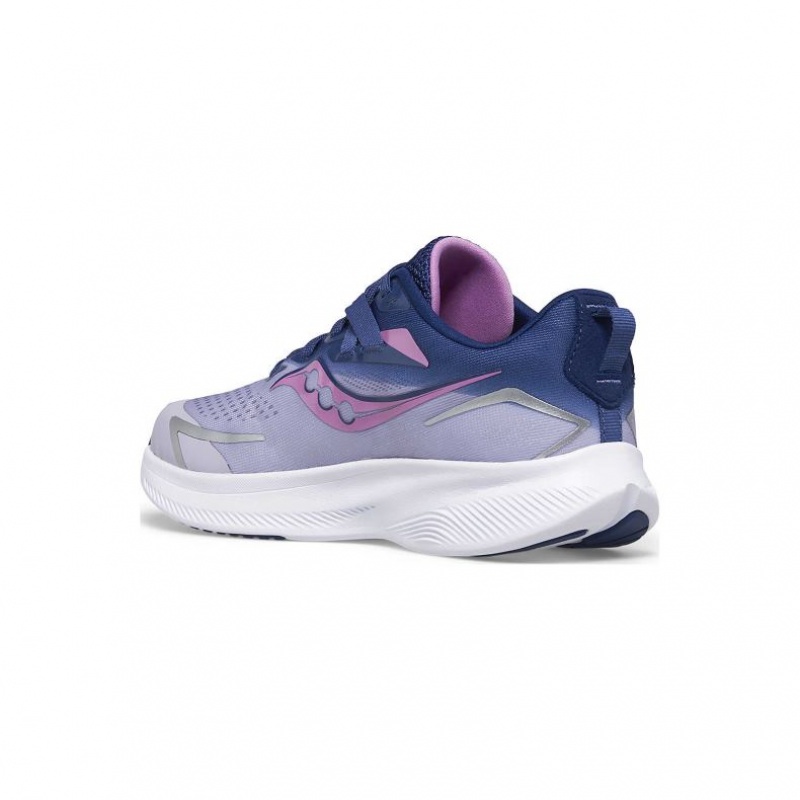 Purple / Indigo Big Kids' Saucony Ride 15 Sneaker | AUSTRALIA-OYRNF