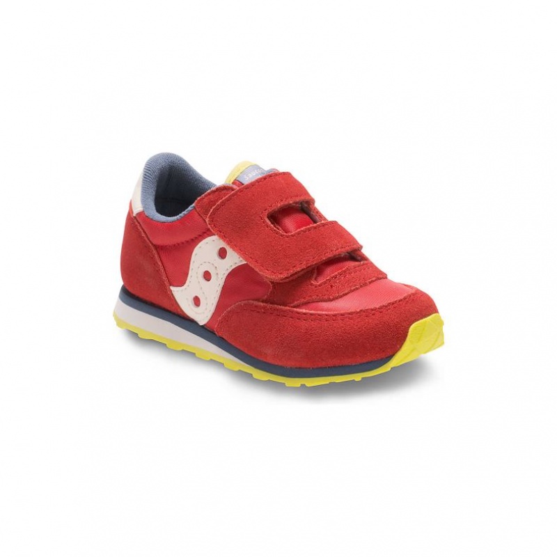 Red Big Kids' Saucony Jazz Hook & Loop Sneaker | AUSTRALIA-CWRKP