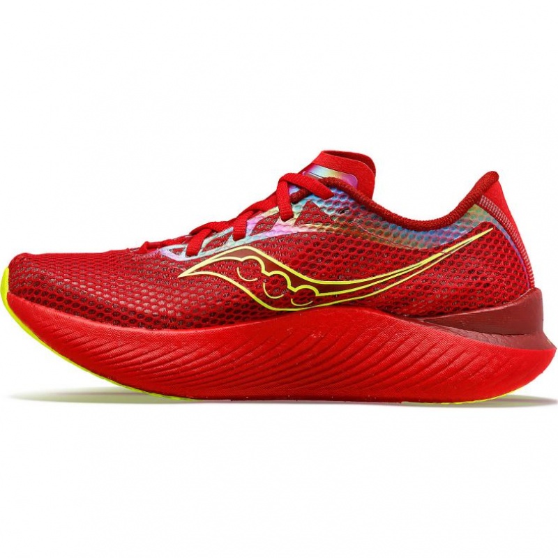 Red Men's Saucony Endorphin Pro 3 Running Shoes | AUS-QOVSA