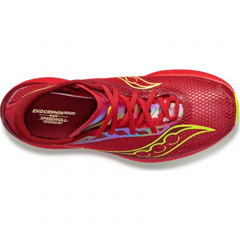 Red Men's Saucony Endorphin Pro 3 Running Shoes | AUS-QOVSA