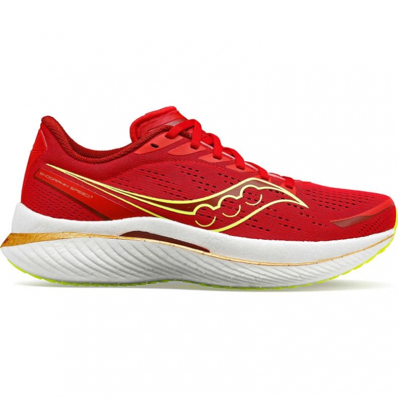 Red Men\'s Saucony Endorphin Speed 3 Running Shoes | AUS-BMEVI