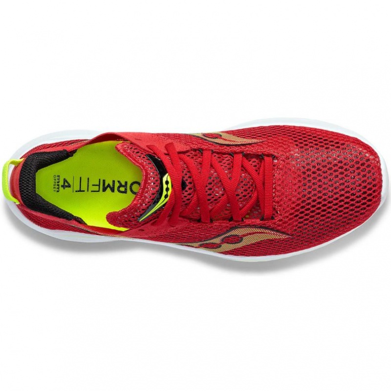 Red Men's Saucony Kinvara 14 Running Shoes | AUS-GVCFJ