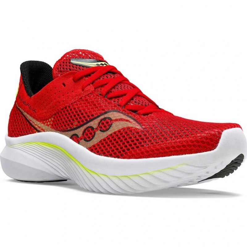 Red Men's Saucony Kinvara 14 Running Shoes | AUS-GVCFJ