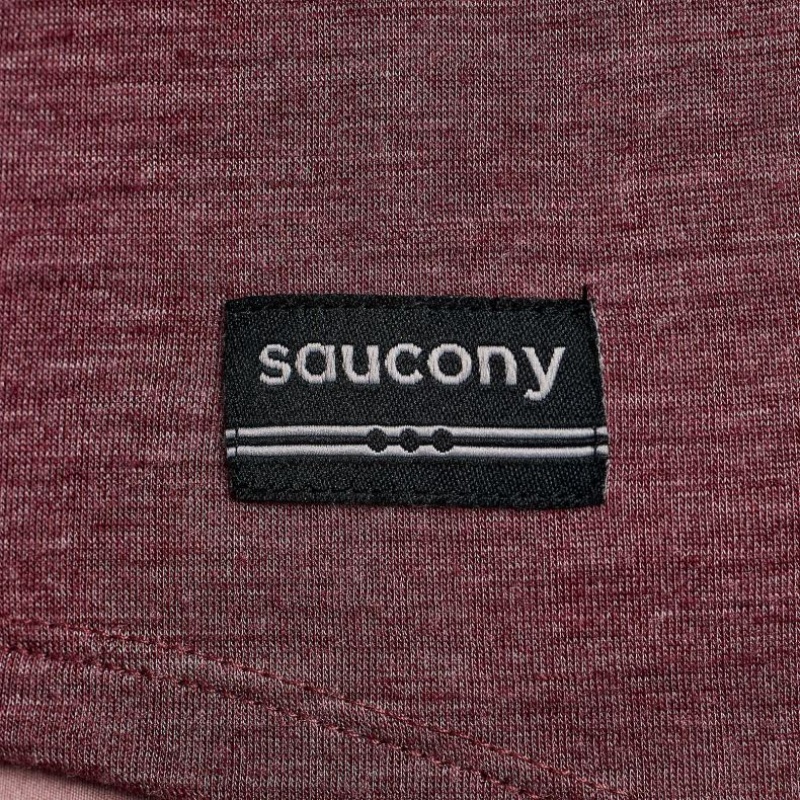 Red Women's Saucony Peregrine Merino Long Sleeve T-Shirt | AUS-DJLVP