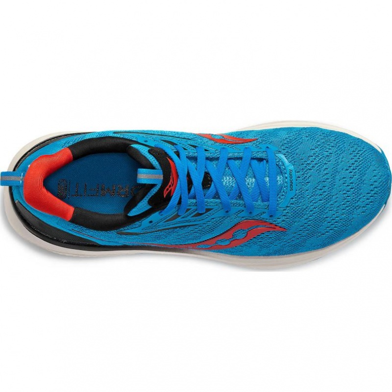 Turquoise Men's Saucony Echelon 9 Running Shoes | AUS-JGHXT