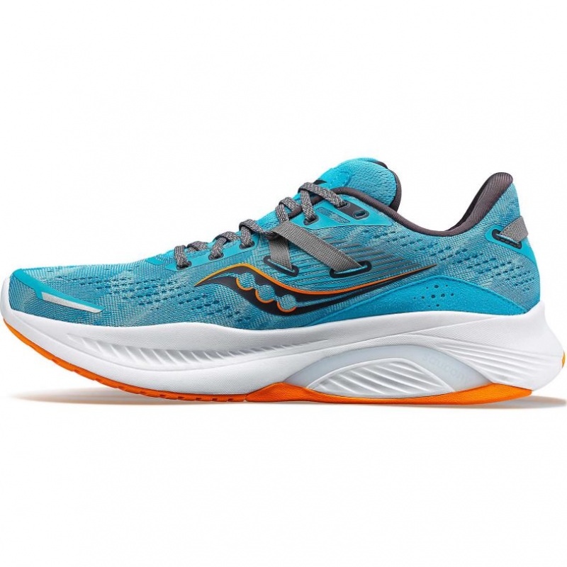 Turquoise Men's Saucony Guide 16 Wide Running Shoes | AUSTRALIA-NQSPH