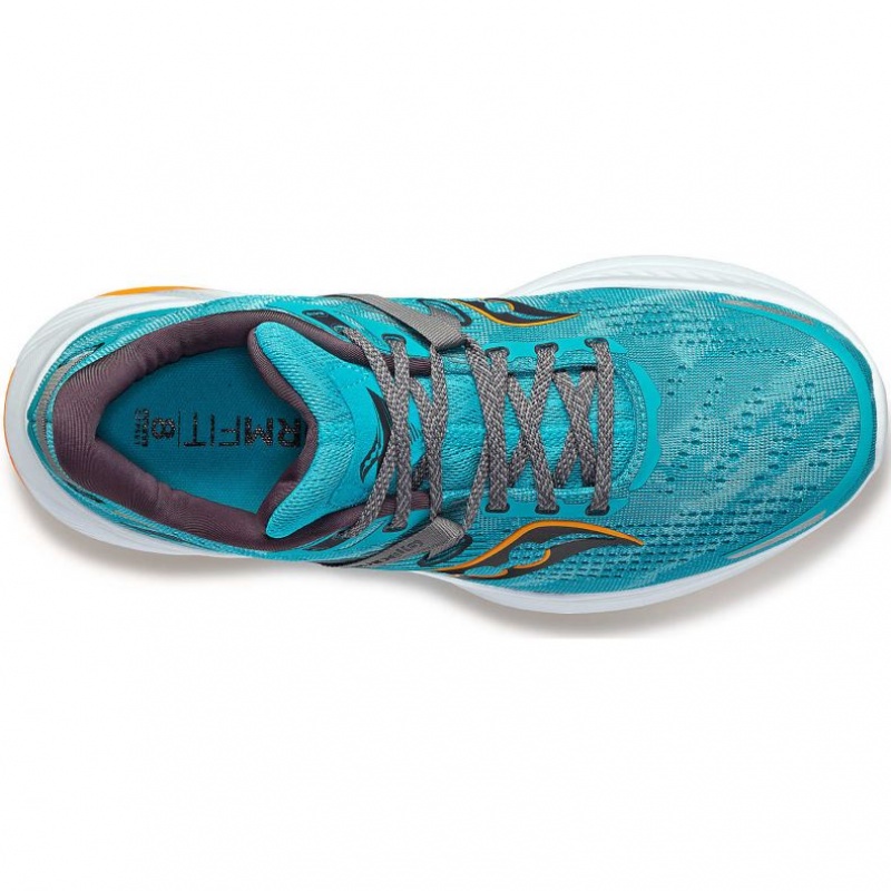 Turquoise Men's Saucony Guide 16 Wide Running Shoes | AUSTRALIA-NQSPH