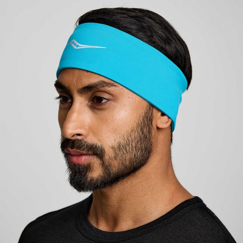 Turquoise Men\'s Saucony Solstice Headband | AUS-LHGVO