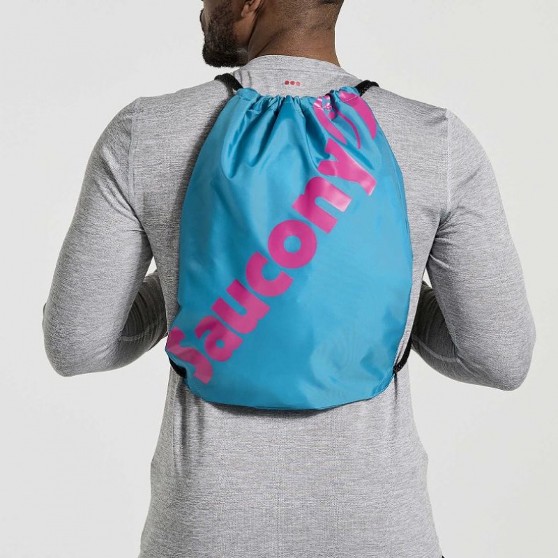 Turquoise Men\'s Saucony String Bag | AUS-AEZKQ