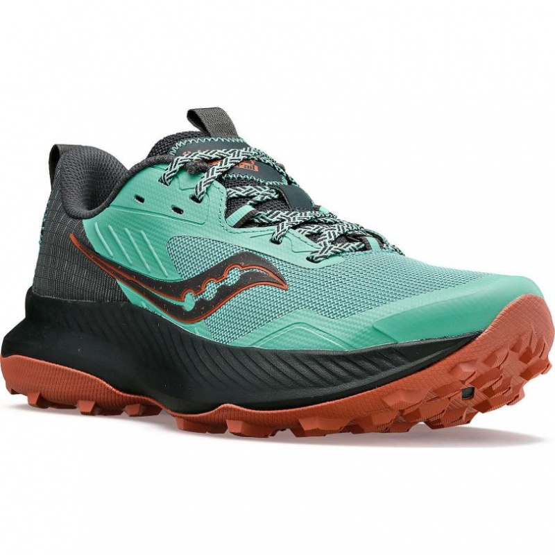 Turquoise Women's Saucony Blaze TR Trail Running Shoes | AUS-GNISF