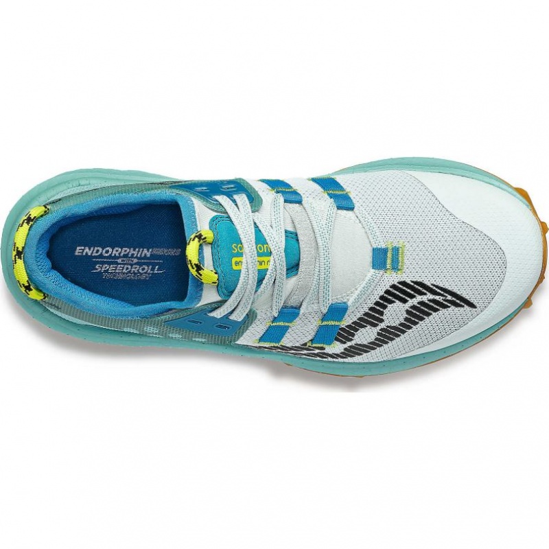 Turquoise Women's Saucony Endorphin Rift Trail Running Shoes | AUS-FZWHI