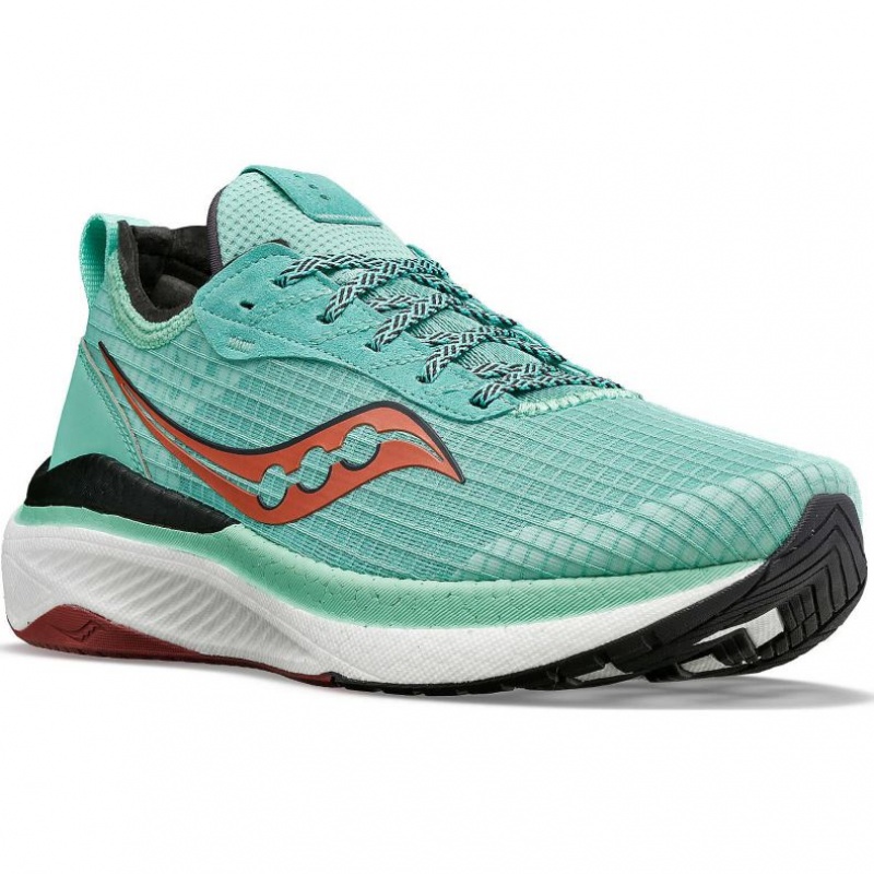 Turquoise Women's Saucony Freedom Crossport Running Shoes | AUS-ZCDXB