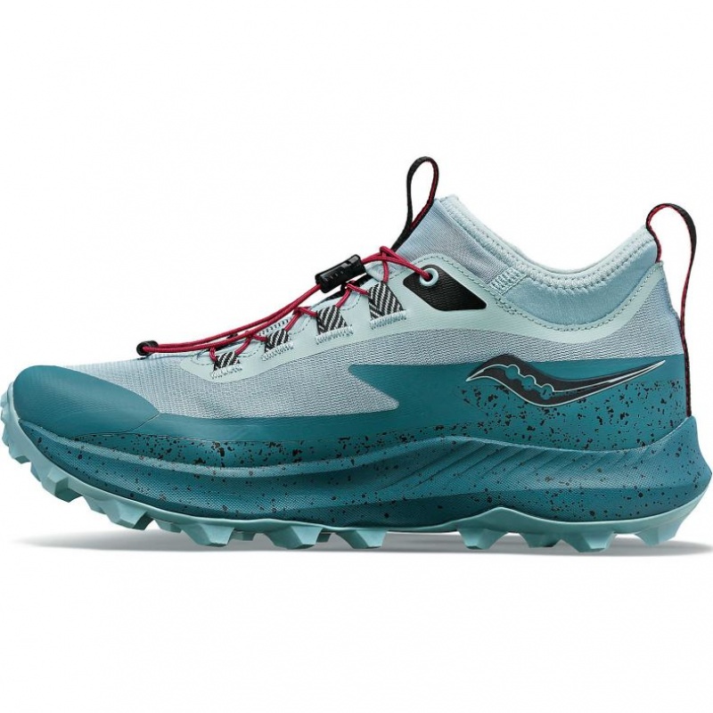 Turquoise Women's Saucony Peregrine 13 ST Trail Running Shoes | AUSTRALIA-KEGJM