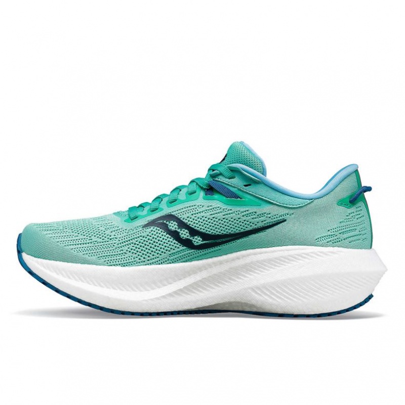 Turquoise Women's Saucony Triumph 21 Running Shoes | AUSTRALIA-KUEBX