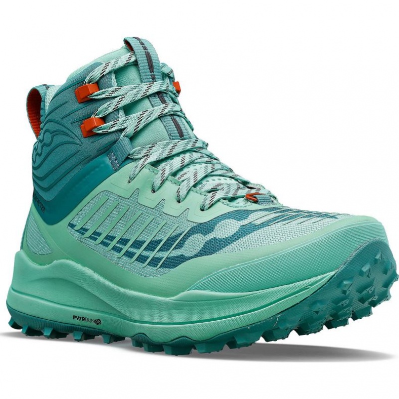 Turquoise Women's Saucony Ultra Ridge GTX Trail Running Shoes | AUSTRALIA-LJOES