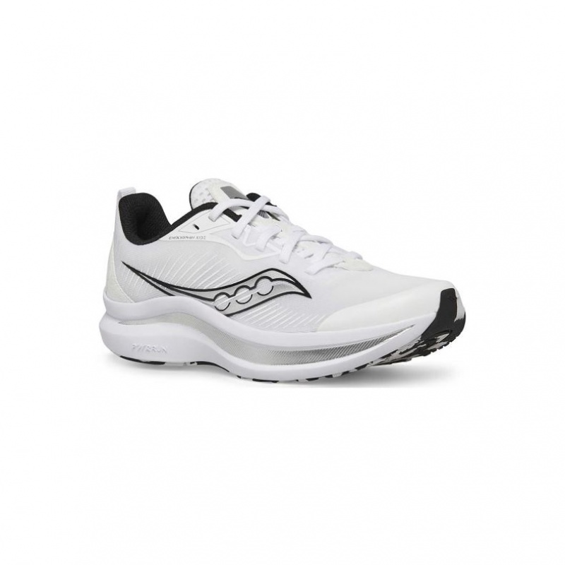 White Big Kids' Saucony Endorphin KDZ Sneaker | AUSTRALIA-FJHYO