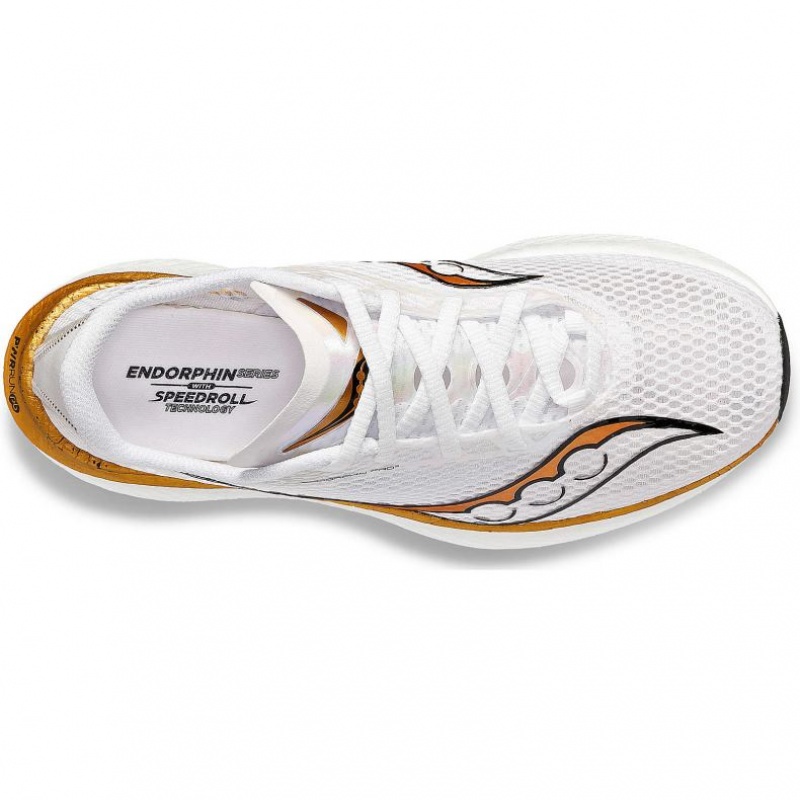 White Men's Saucony Endorphin Pro 3 Running Shoes | AUSTRALIA-JPBAL